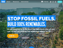 Tablet Screenshot of 350.org